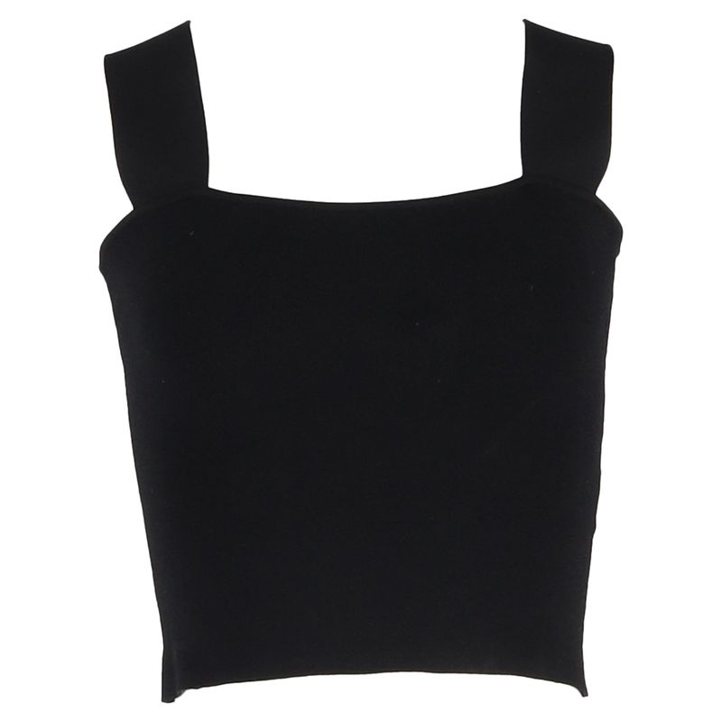 Diane Von Furstenberg Cherita Knitted Top In Black Viscose